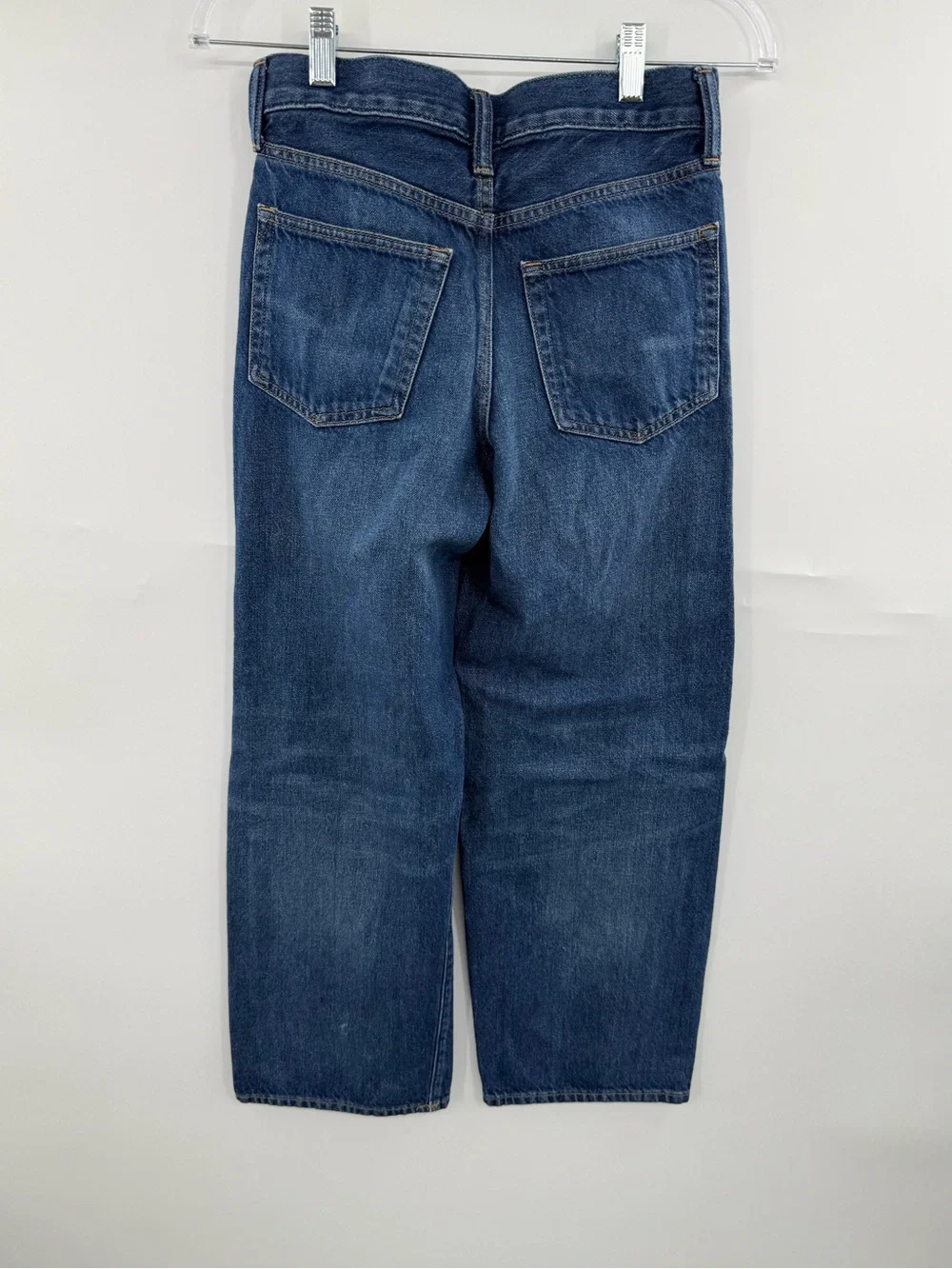 Gap Kids Baggy Jeans Youth Girls Size 14 Medium Wash 100% Cotton Wide Leg Denim